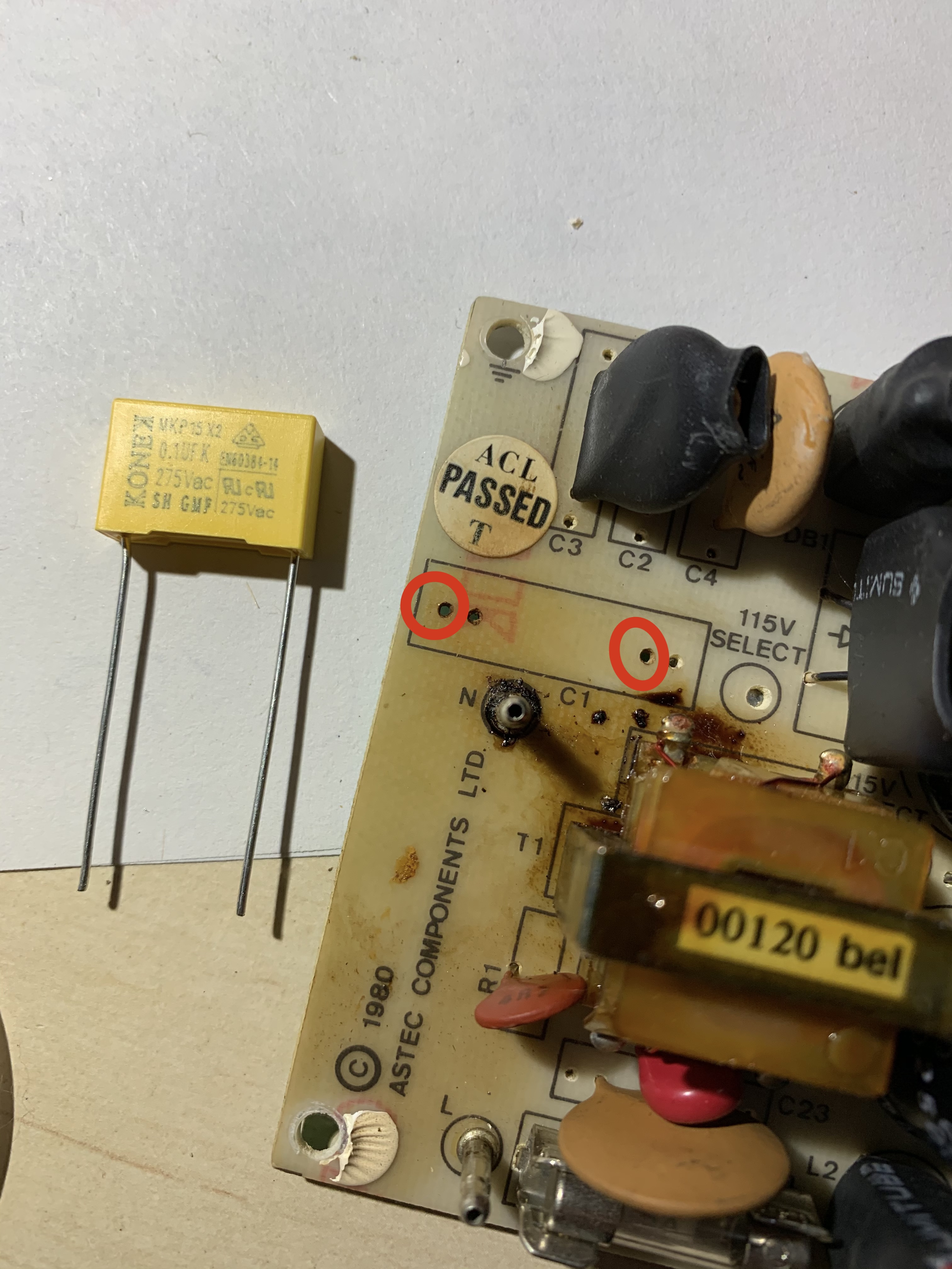 Apple IIe Power Supply popped and now dead Applefritter